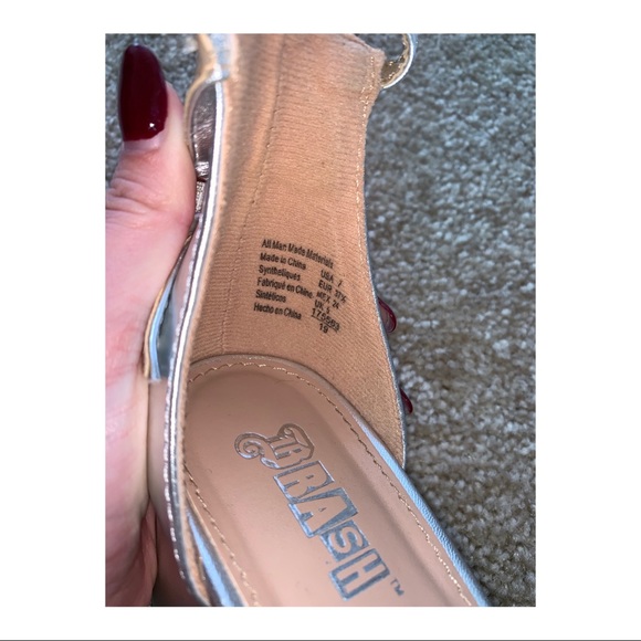 Silver Block Heels - Picture 3 of 3